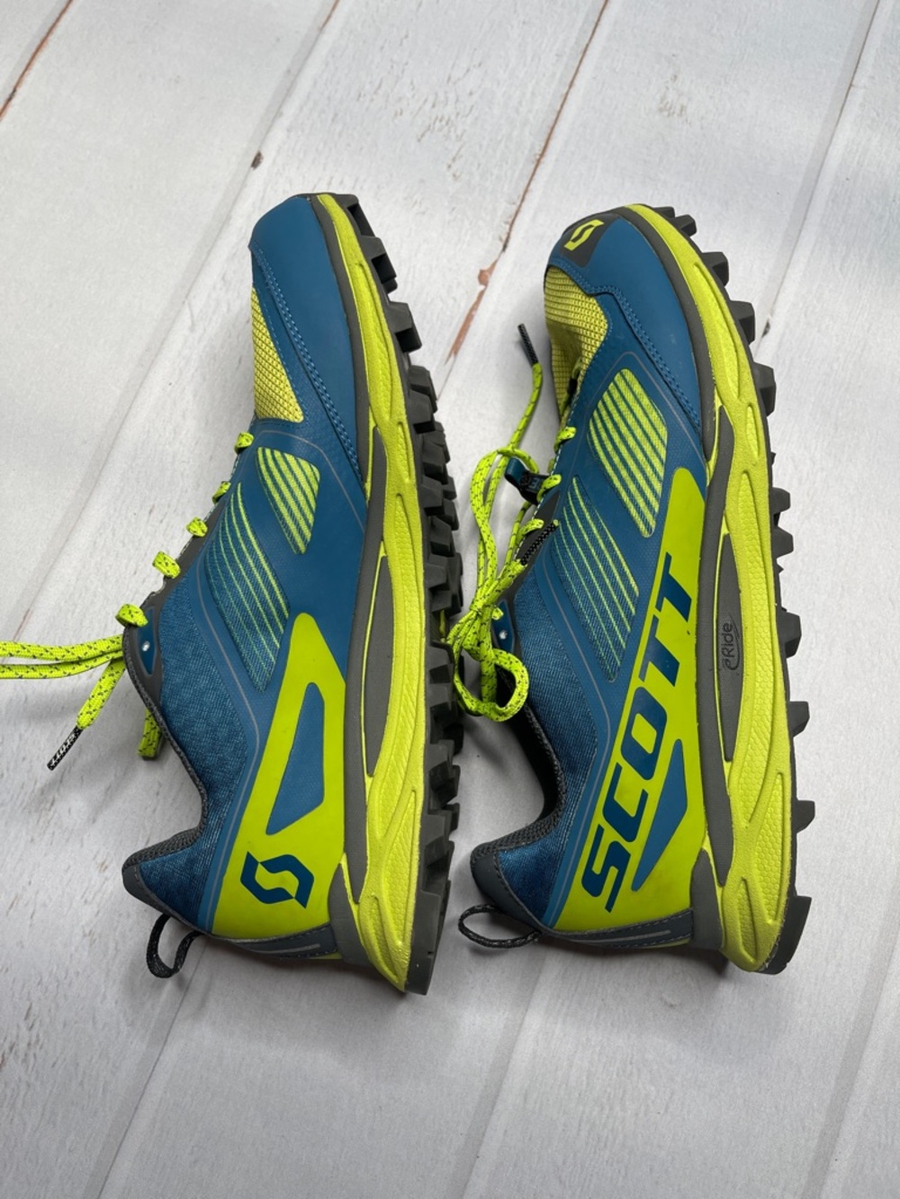 Scott Trail Shoes Eride 9.5 Men’s Kinabalu Supertrac Blue Sneakers Running - Picture 11 of 12